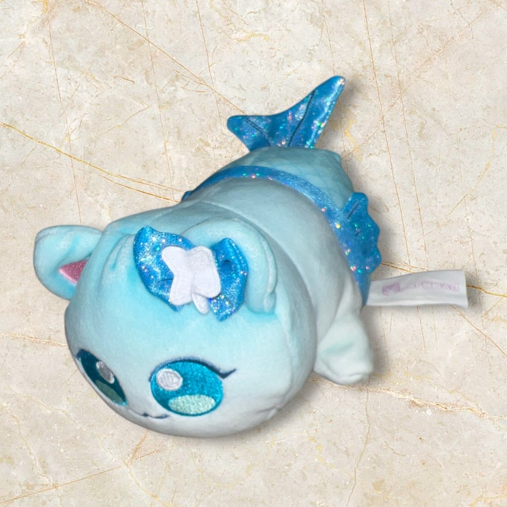 Aphmau MeeMeows Litter Blue Mermaid Cat Plush Stuffed Animal Toy 2022 Bonkers